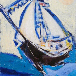 יאכטה כחולה