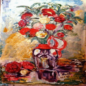 ורדים עם סרט אדום