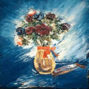 כלניות בכד זכוכית